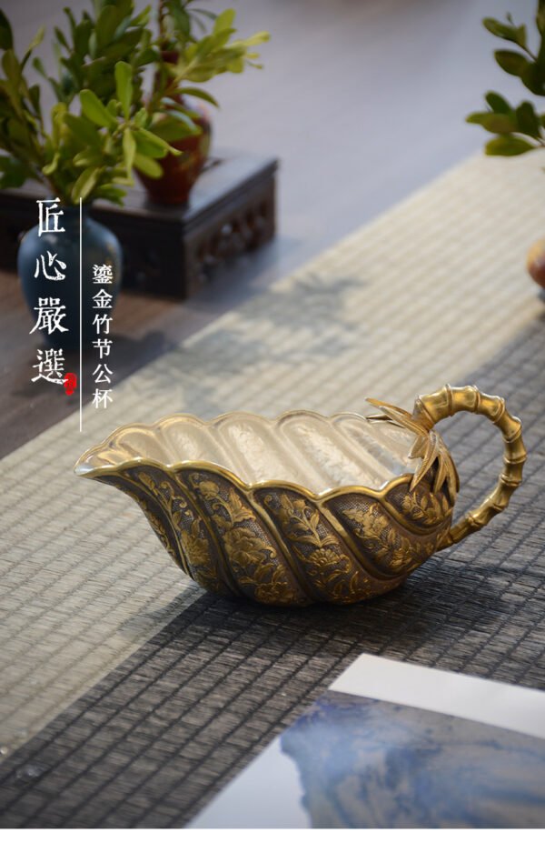 金枝玉叶鎏金公道杯 - 图片 2