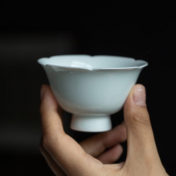 高足花口杯