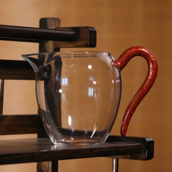 红金大漆玻璃公道杯